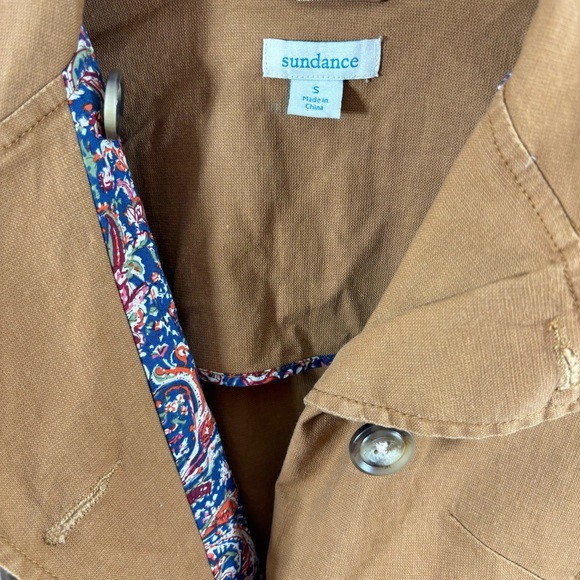 Sundance Journeyer Lightweight Linen Blend Utility Belted Jacket Small - Picture 4 of 5